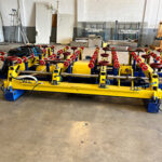 Full view of north glass loading table